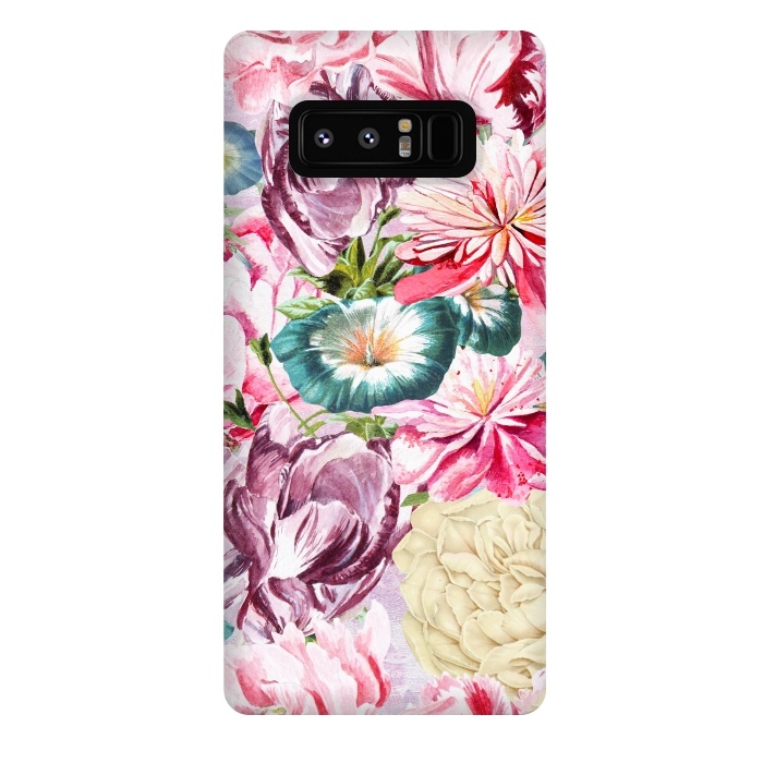 Galaxy Note 8 StrongFit Beautiful Pastel Vintage Spring Flowers by  Utart