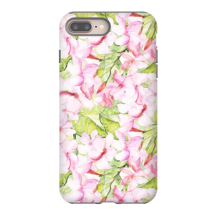 iPhone 7 plus StrongFit Pink Oleander by  Utart