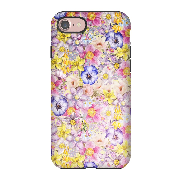 iPhone 7 StrongFit Lovely Spring Pansy Pattern by  Utart