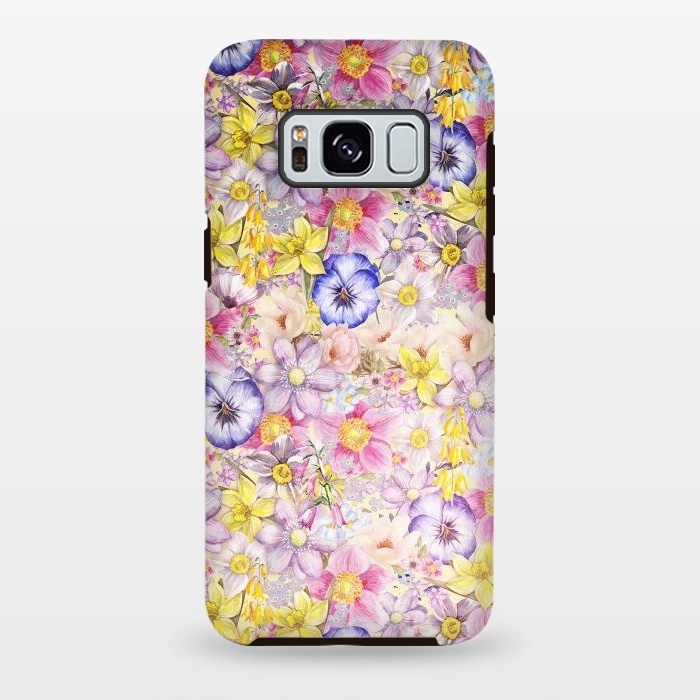 Galaxy S8 plus StrongFit Lovely Spring Pansy Pattern by  Utart