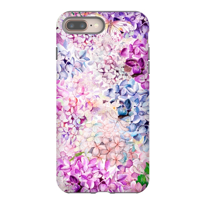 iPhone 7 plus StrongFit Purple Lilacs and Hydrangea by  Utart