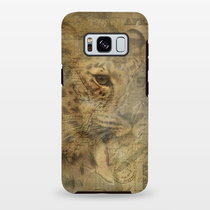 Galaxy S8 plus StrongFit Cheetah Vintage Style by Andrea Haase