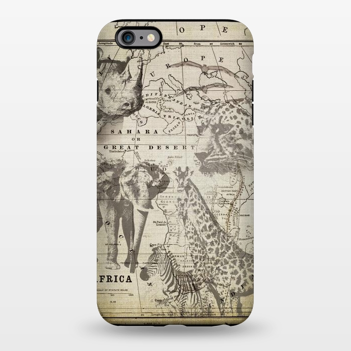 iPhone 6/6s plus StrongFit African Wild Animals by Andrea Haase