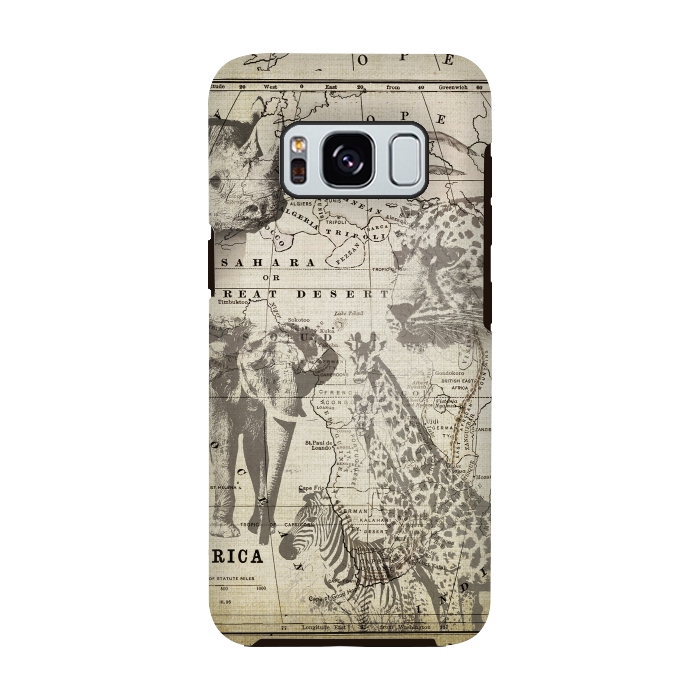 Galaxy S8 StrongFit African Wild Animals by Andrea Haase