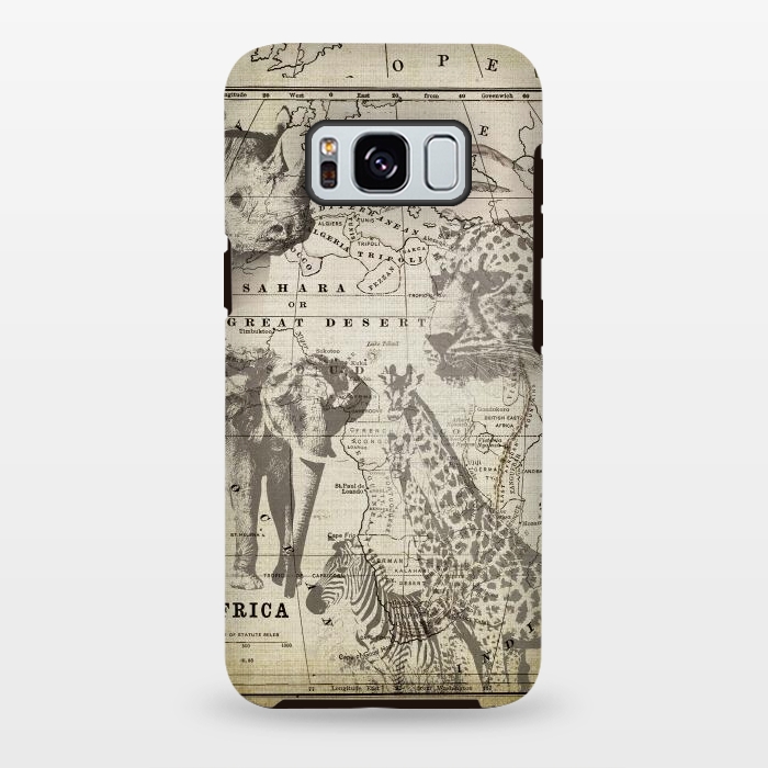 Galaxy S8 plus StrongFit African Wild Animals by Andrea Haase