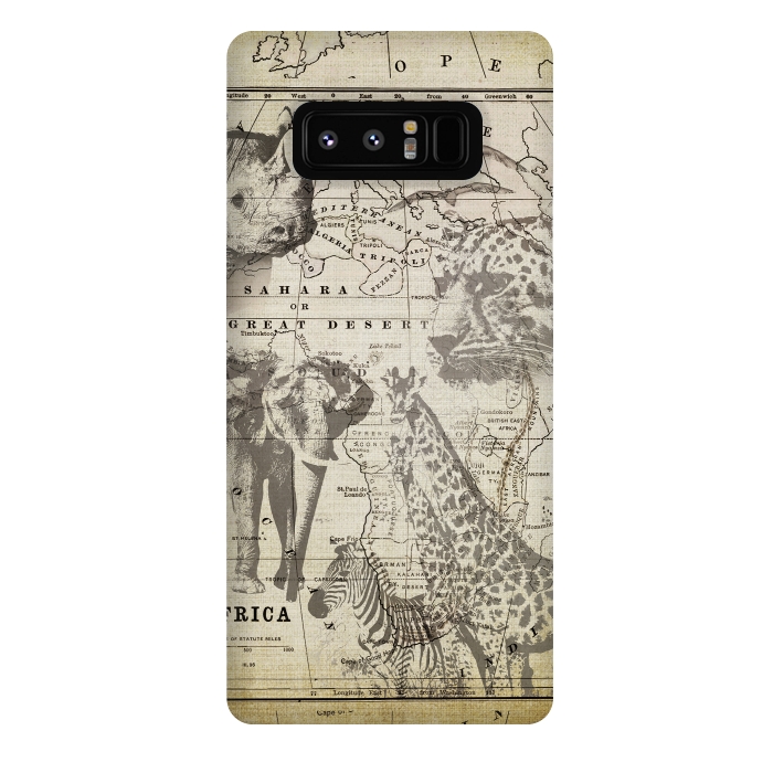 Galaxy Note 8 StrongFit African Wild Animals by Andrea Haase