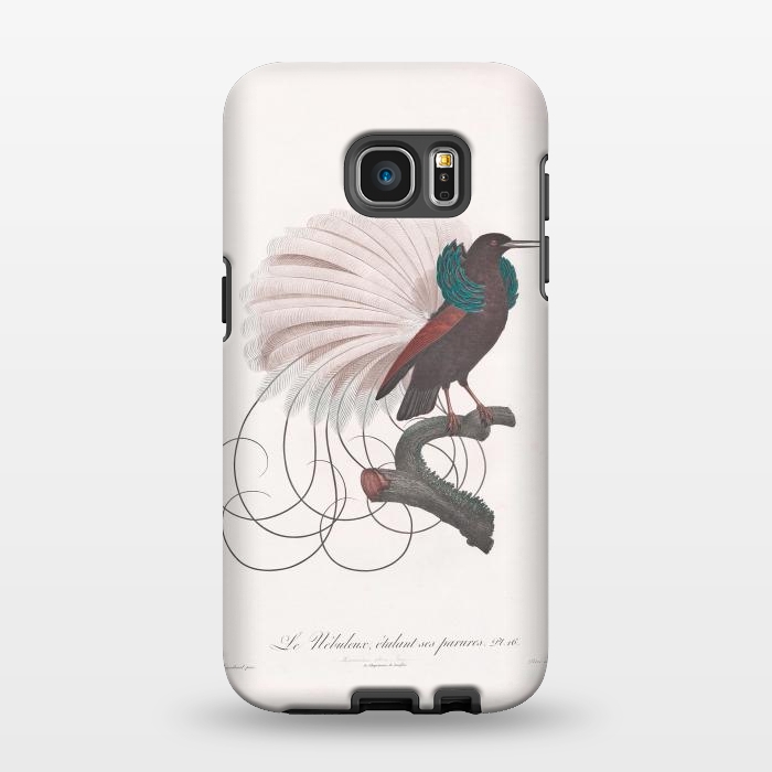 Galaxy S7 EDGE StrongFit Extravagant Vintage  Bird by Andrea Haase