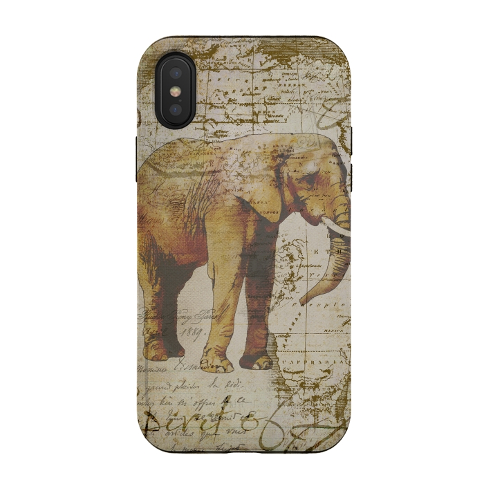 iPhone Xs / X StrongFit African Elephant by Andrea Haase