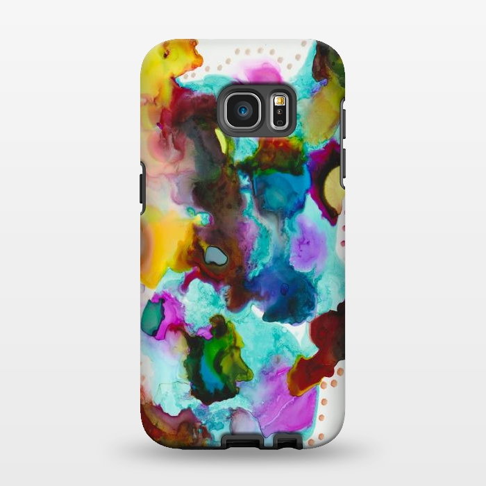 Galaxy S7 EDGE StrongFit Alcohol ink 4 by haroulita