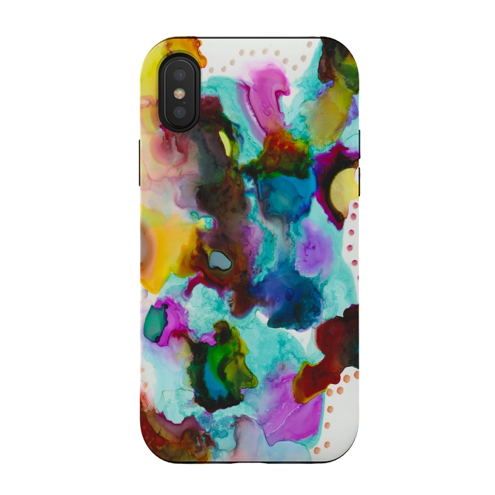 iPhone Xs / X StrongFit Alcohol ink 4 by haroulita