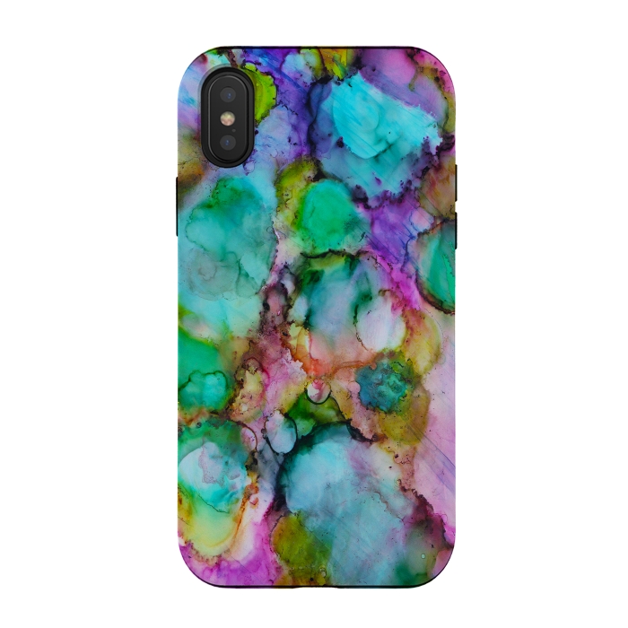iPhone Xs / X StrongFit Alcohol ink 8 by haroulita