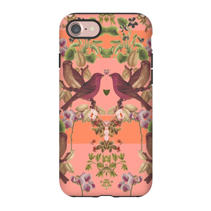 iPhone 7 StrongFit Vintage Botanic (Pink) by Zala Farah