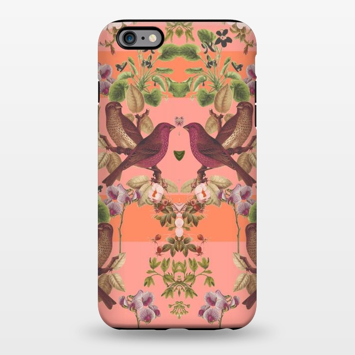 iPhone 6/6s plus StrongFit Vintage Botanic (Pink) by Zala Farah