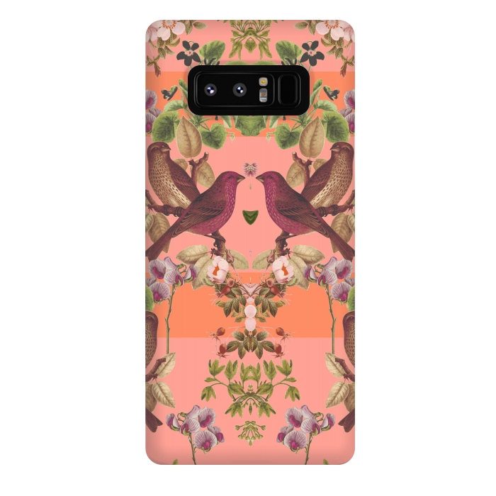 Galaxy Note 8 StrongFit Vintage Botanic (Pink) by Zala Farah