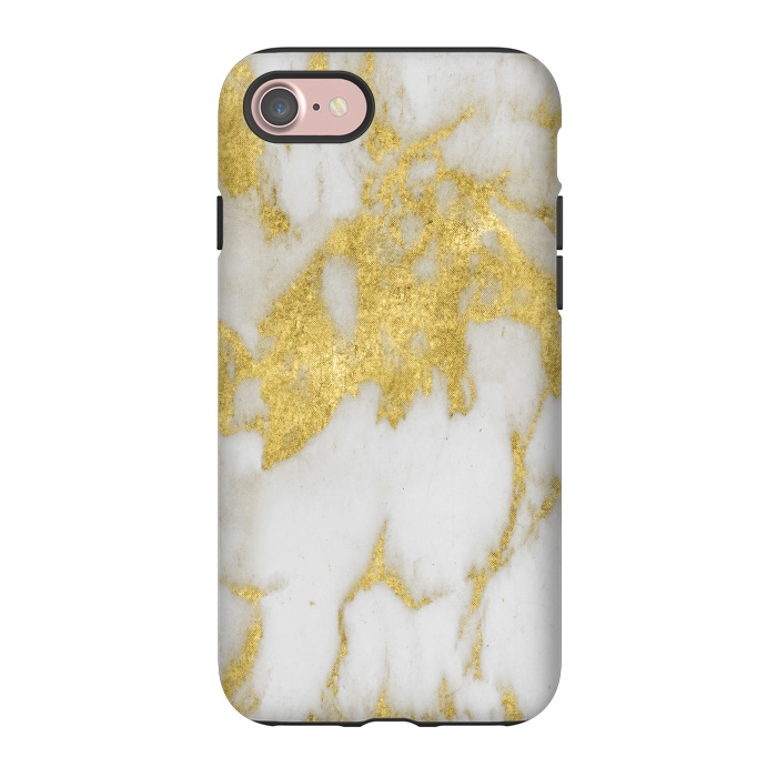 iPhone 7 StrongFit Gold marble by haroulita