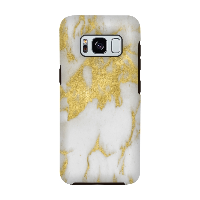 Galaxy S8 StrongFit Gold marble by haroulita