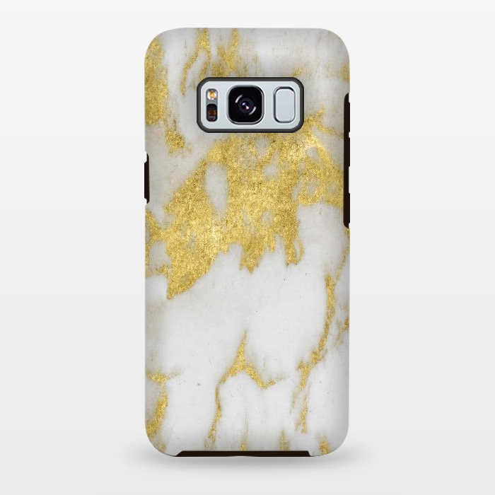 Galaxy S8 plus StrongFit Gold marble by haroulita