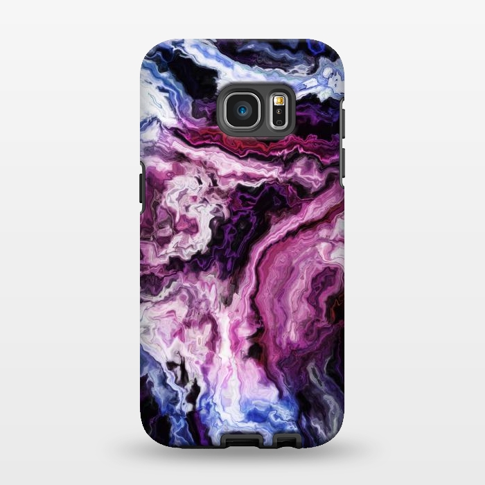 Galaxy S7 EDGE StrongFit wavy marble i by haroulita