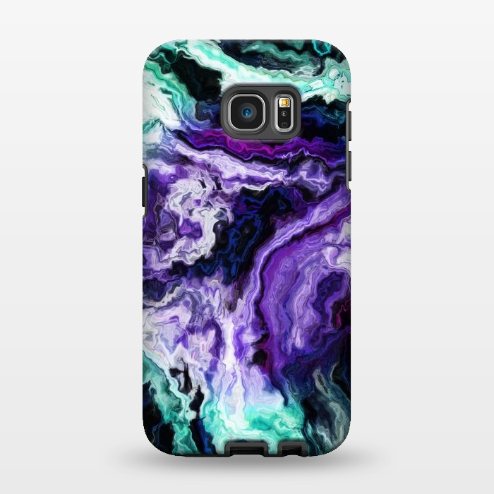 Galaxy S7 EDGE StrongFit wavy marble ii by haroulita