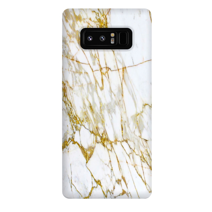 Galaxy Note 8 StrongFit white gold marble by haroulita