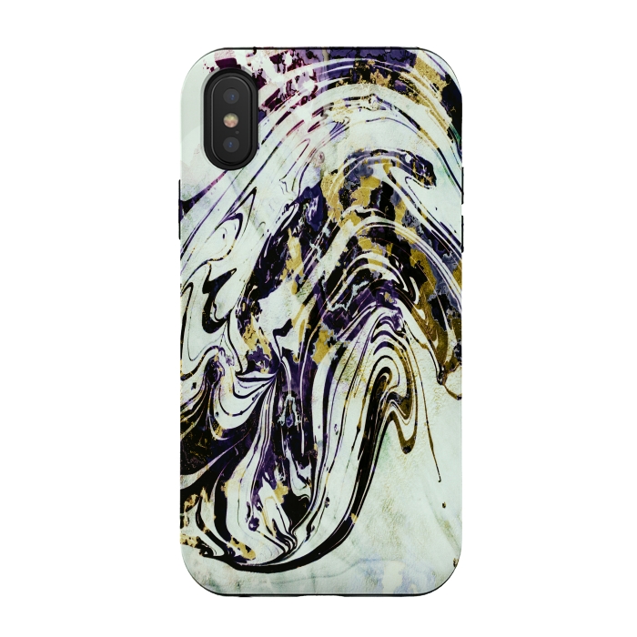 iPhone Xs / X StrongFit artistic marble by haroulita