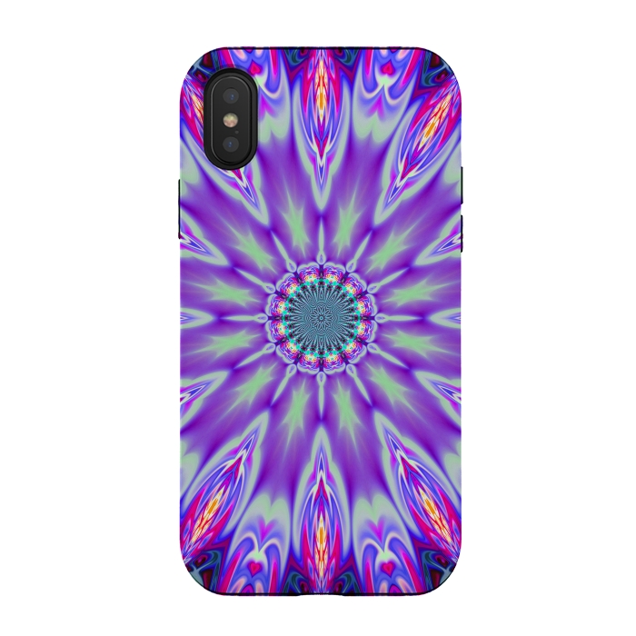 iPhone Xs / X StrongFit ultra violet mandala by haroulita