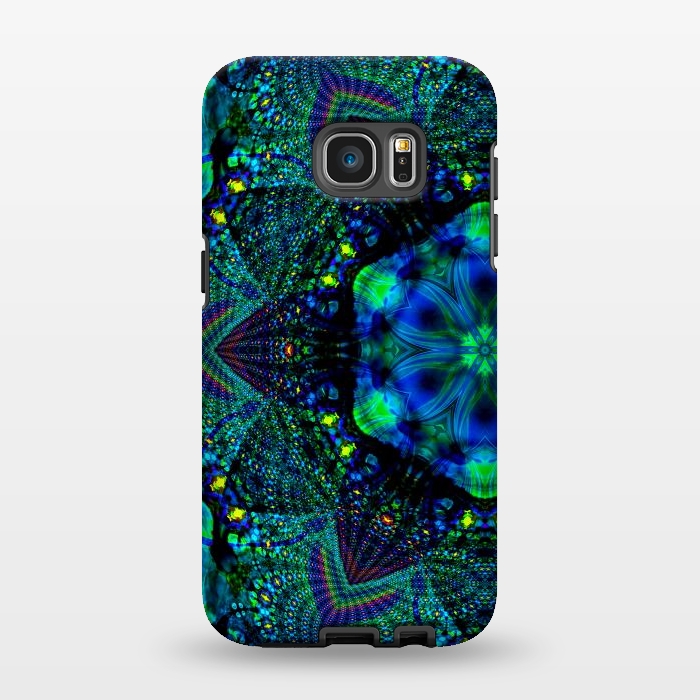 Galaxy S7 EDGE StrongFit Half kaleidoscope mandala by haroulita