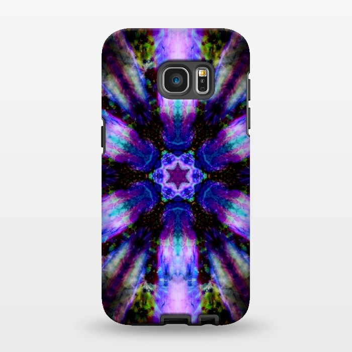 Galaxy S7 EDGE StrongFit Ultra violet ink mandala by haroulita