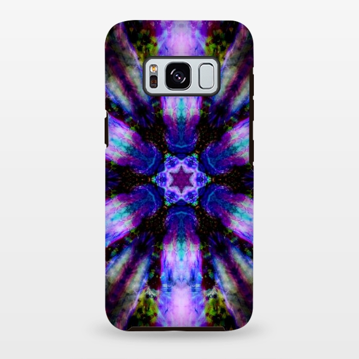 Galaxy S8 plus StrongFit Ultra violet ink mandala by haroulita