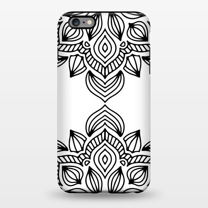 iPhone 6/6s plus StrongFit black and white mandala by haroulita