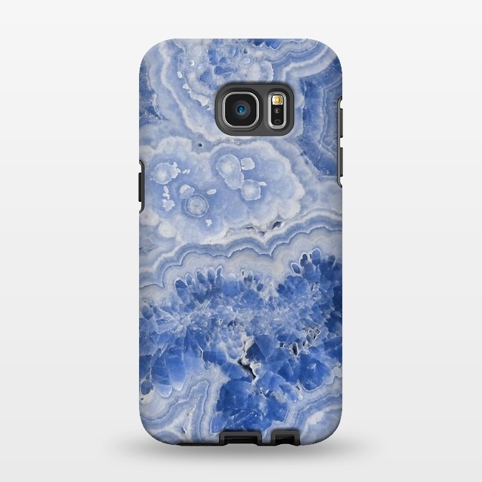 Galaxy S7 EDGE StrongFit Light Blue Chrystal Agate by  Utart