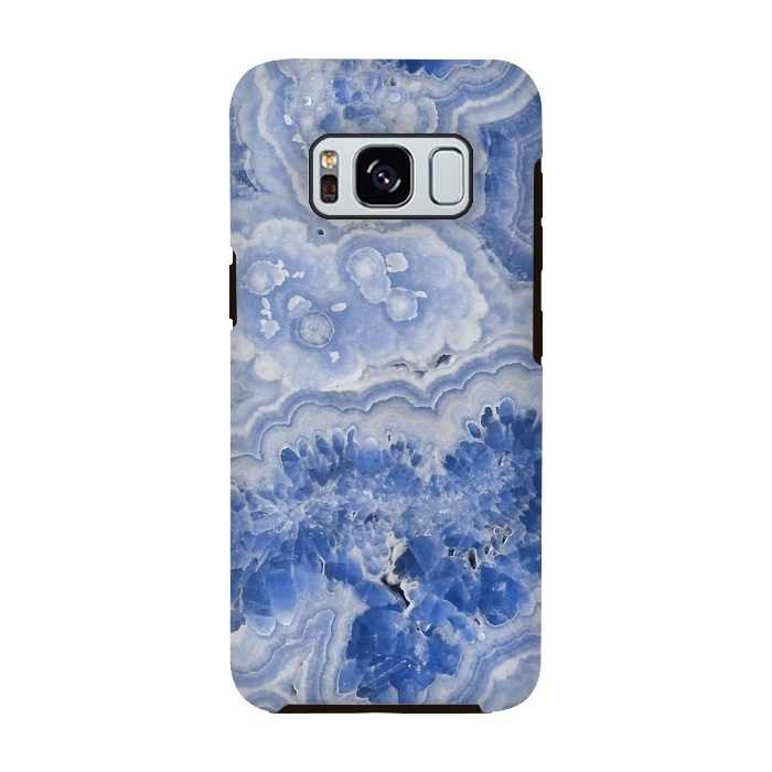 Galaxy S8 StrongFit Light Blue Chrystal Agate by  Utart