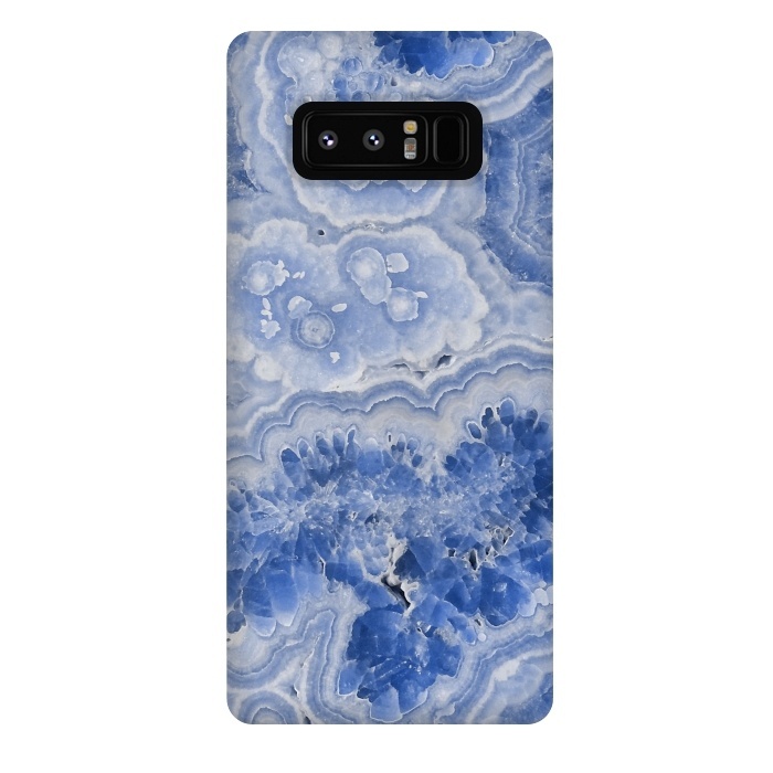 Galaxy Note 8 StrongFit Light Blue Chrystal Agate by  Utart