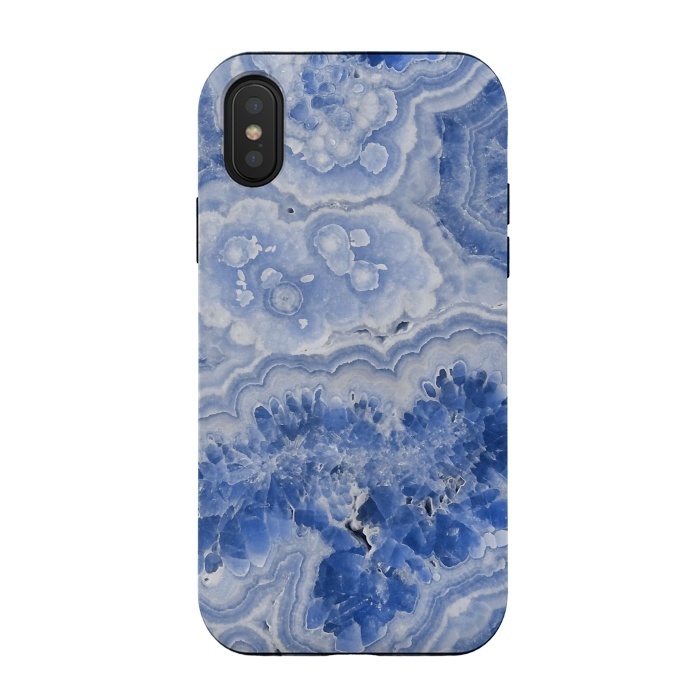 iPhone Xs / X StrongFit Light Blue Chrystal Agate by  Utart