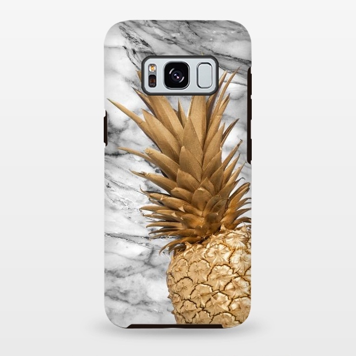 Galaxy S8 plus StrongFit Gold Pineapple on Marble by  Utart