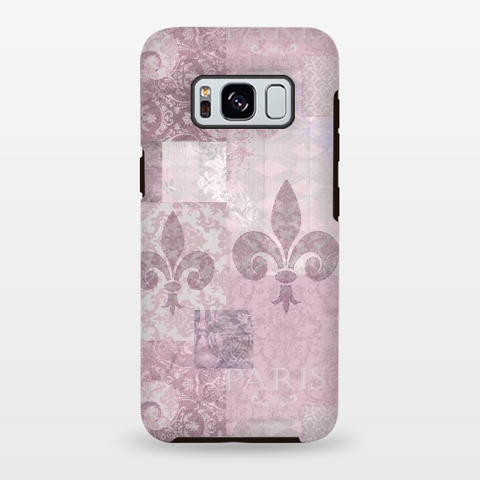 Galaxy S8 plus StrongFit Romantic Vintage Pattern Soft Pink by Andrea Haase