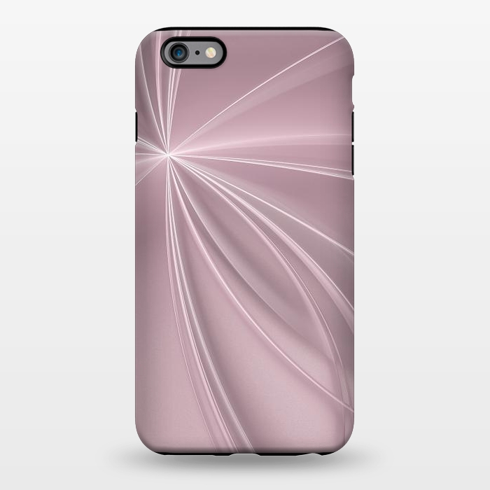 iPhone 6/6s plus StrongFit Fractal Light Rays Soft Pink by Andrea Haase