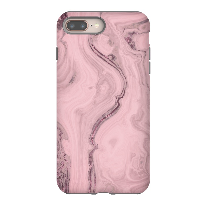 iPhone 7 plus StrongFit Glamorous Marble Pink 2 by Andrea Haase