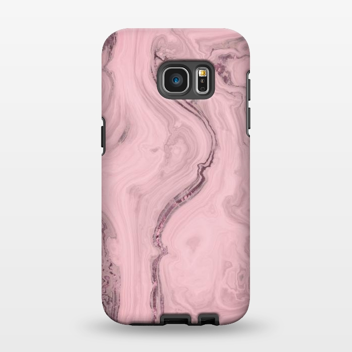 Galaxy S7 EDGE StrongFit Glamorous Marble Pink 2 by Andrea Haase