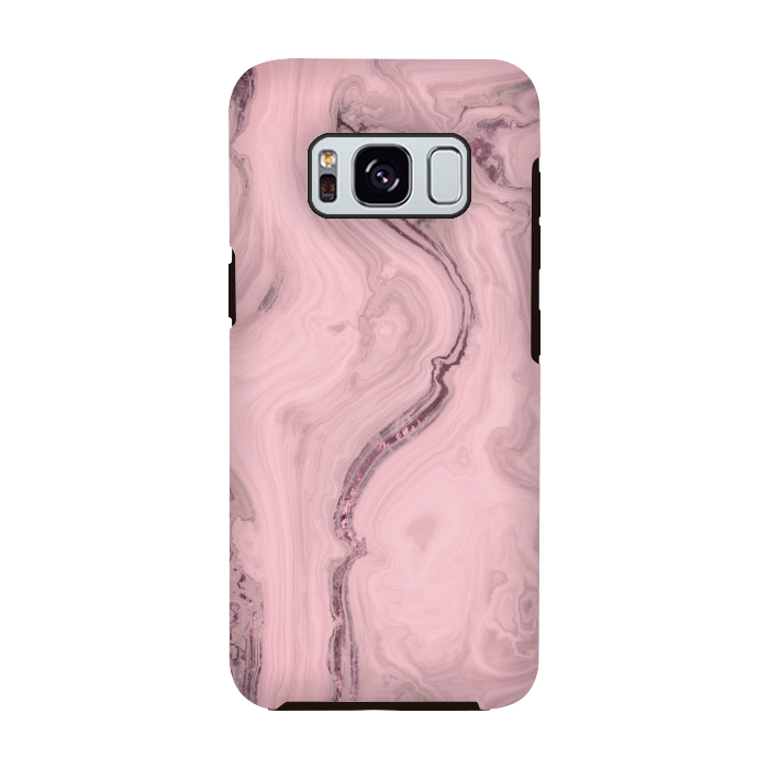 Galaxy S8 StrongFit Glamorous Marble Pink 2 by Andrea Haase
