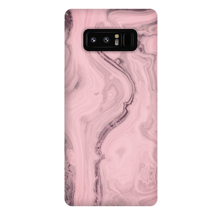 Galaxy Note 8 StrongFit Glamorous Marble Pink 2 by Andrea Haase