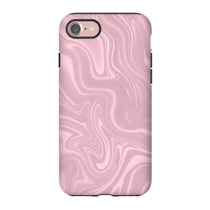 iPhone 7 StrongFit Marbled Pink Paint 2 by Andrea Haase