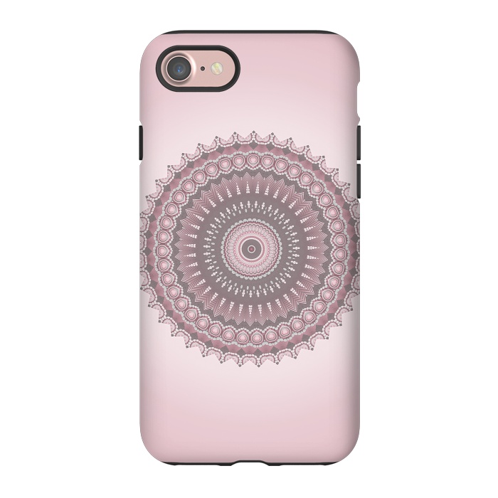 iPhone 7 StrongFit Soft Pink Mandala Design by Andrea Haase