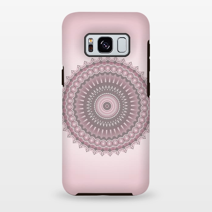 Galaxy S8 plus StrongFit Soft Pink Mandala Design by Andrea Haase