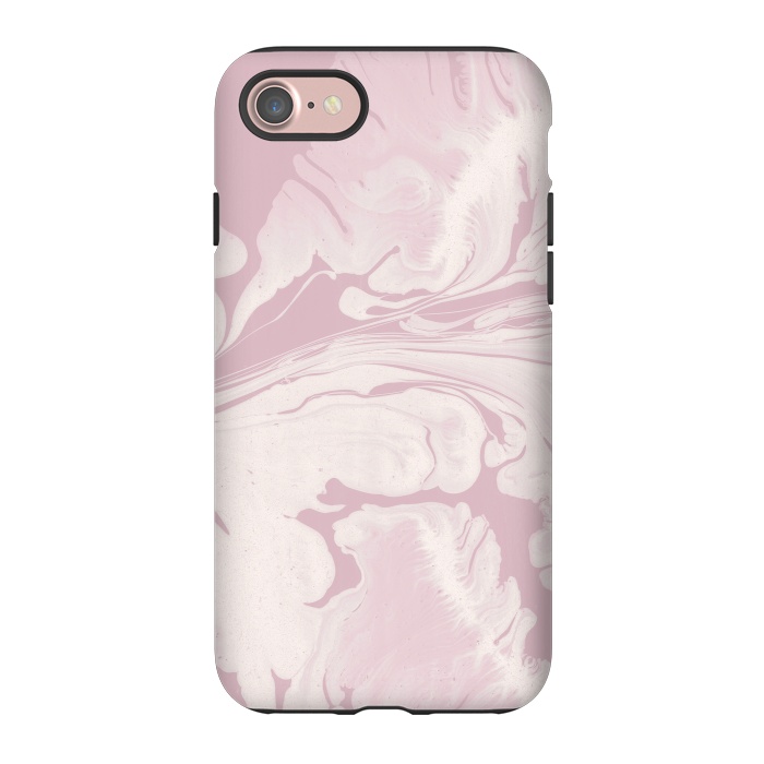 iPhone 7 StrongFit Pink Marbled Wet Paint 2 by Andrea Haase