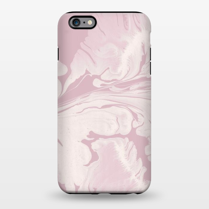iPhone 6/6s plus StrongFit Pink Marbled Wet Paint 2 by Andrea Haase