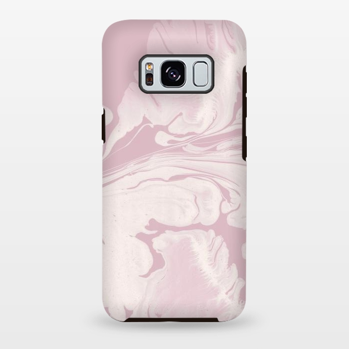 Galaxy S8 plus StrongFit Pink Marbled Wet Paint 2 by Andrea Haase