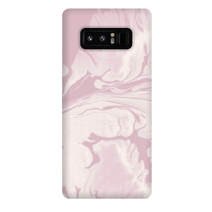 Galaxy Note 8 StrongFit Pink Marbled Wet Paint 2 by Andrea Haase