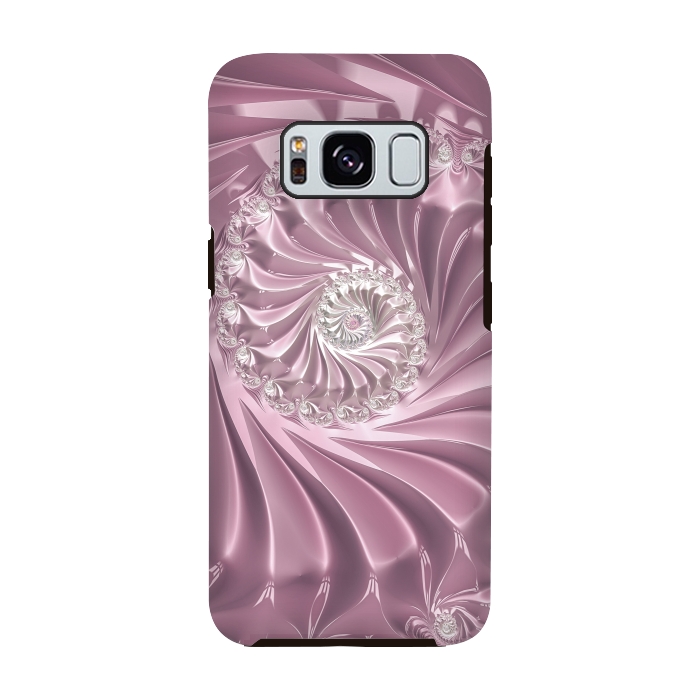 Galaxy S8 StrongFit Soft Pink Glamorous Fractal by Andrea Haase