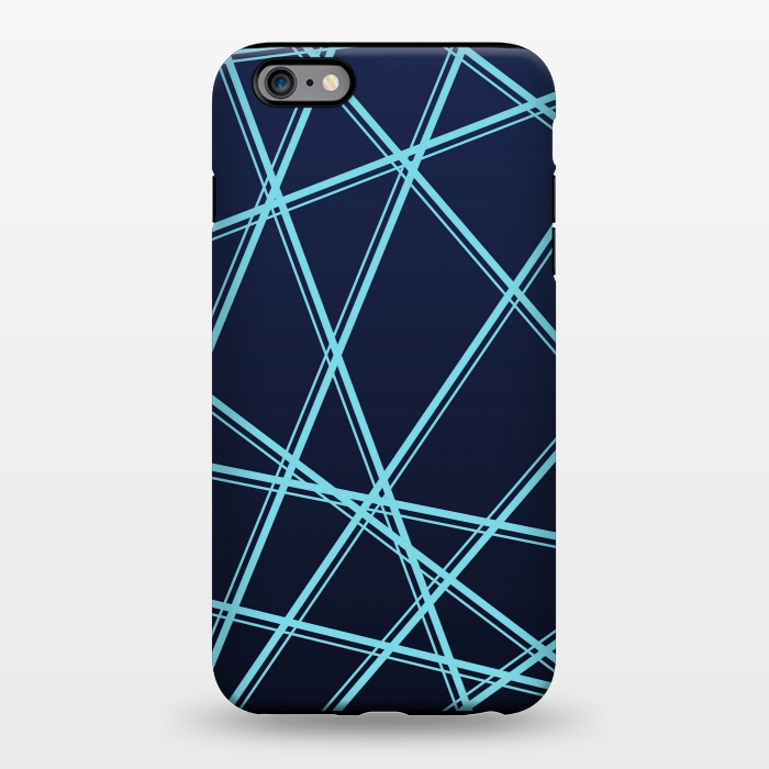 iPhone 6/6s plus StrongFit BLUE LINES PATTERN by MALLIKA